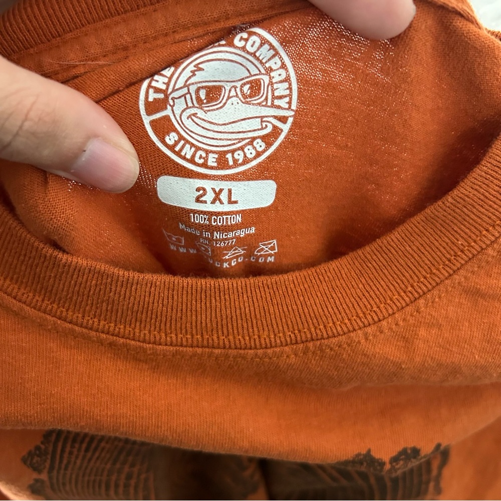 🌿 Orange Great Smoky Mountain Graphic Bear T-Shirt - Picture 4 of 5